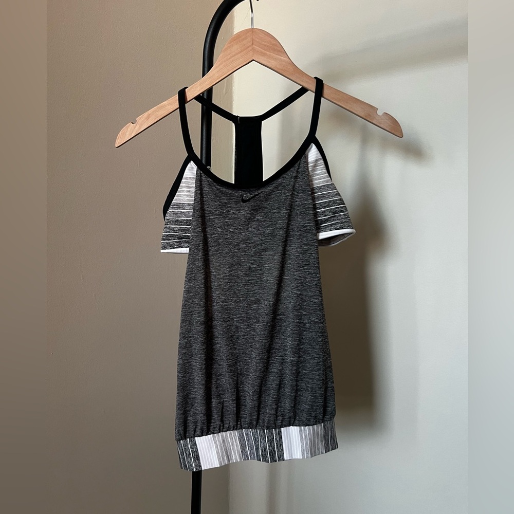 Nike Black and White Tank Top